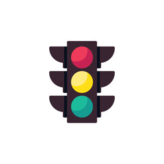 Traffic light flat icon