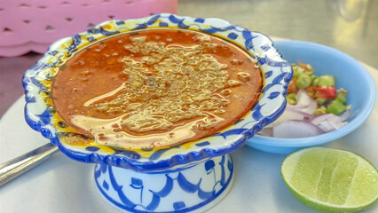 Close up photo of shrimp fat chili paste