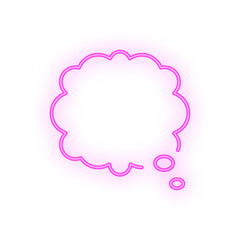 speech bubble neon