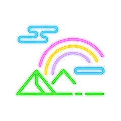 rainbow neon icon