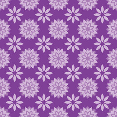 geometry flowers seamless pattern wallpaper