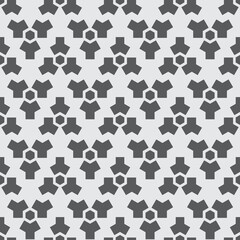 modern monochrome hexagon seamless pattern