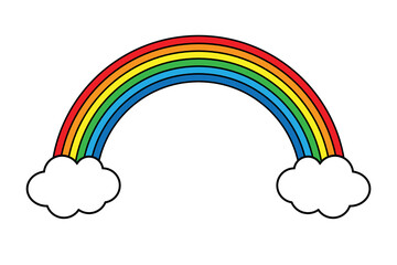 Cartoon magic rainbow for kids