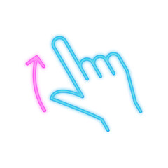 slide up neon icon