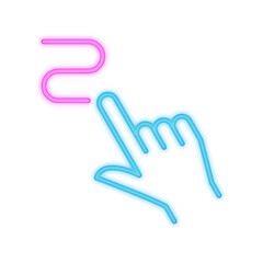 drag neon icon