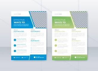 Obraz premium Multipurpose Flyer Layout with gradient color Accent