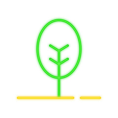 tree neon icon