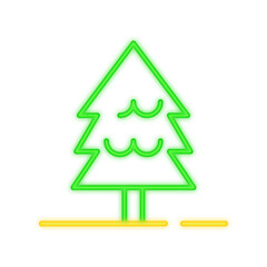 tree neon icon