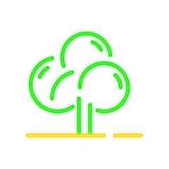 tree neon icon