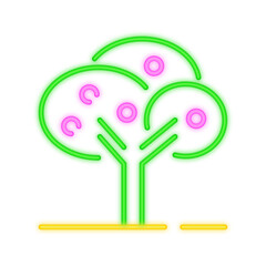 tree neon icon