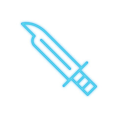 army knife neon icon