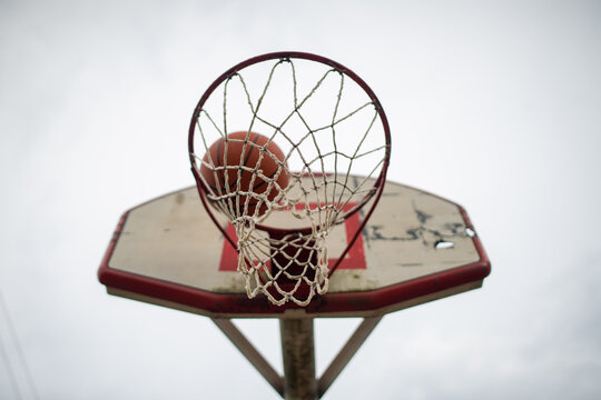 Detail To The Basketball Basket Ball Dunking Ball