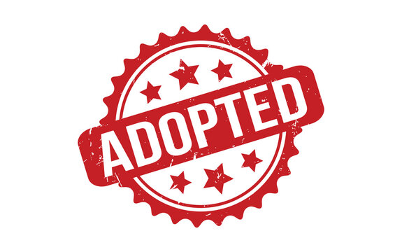Adopted Rubber Stamp Seal Vector