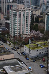 Aerial City Urban Buildings Skyline Daytime Clear city streets 