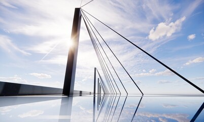 Obraz premium cloudy sky in the afternoon