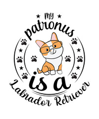 my Patronus is a labrador retriever t-shirt design