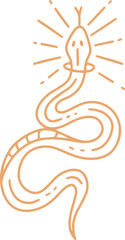 Fototapeta premium Mystical Celestial Simple Minimalism Tattoo Clipart Symbol space doodle Esoteric elements