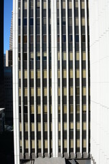 Aerial City Urban Buildings Skyline Daytime Clear  city streets below