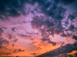 abstract, atmosphere, background, beautiful, beauty, blue, bright, cloud, cloudscape, cloudy, color, colorful, dawn, dusk, evening, heaven, landscape, light, natural, nature, orange, outdoor, purple, 