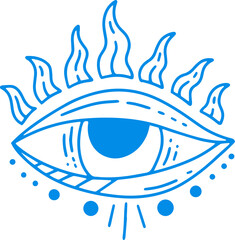 Obraz premium mystical celestial clipart symbol Line Art