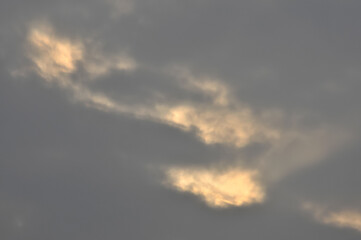Dramatic panorama sky after sunset