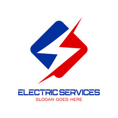Electric Service Solutions Logo Vector