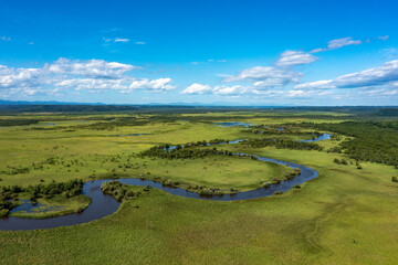 北海道釧路湿原国立公園ドローン空撮