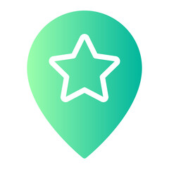 Obraz premium favourite gradient icon