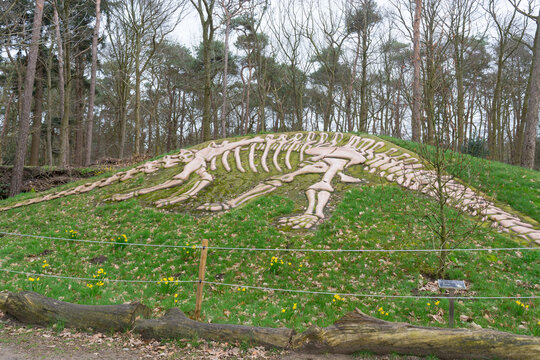 BOXTEL, THE NETHERLANDS - MARCH 09, 2019:
Entrance to the Oertijdmuseum near the town of Boxtel in Holland