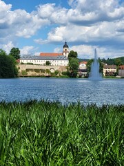 Fototapeta premium Burgsee Bad Salzungen