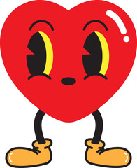 Fototapeta premium trendy cartoon, doodle, old school, hand draw