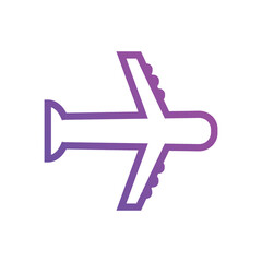 Obraz premium airplane icons Vector illustration gradient color