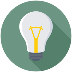 Light Bulb Flat Colored Icon