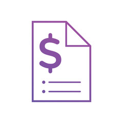 budget plan icons Vector illustration. budget plan symbol for SEO, Website and mobile apps gradient color
