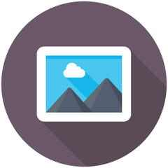 Fototapeta premium Picture flat colored Icon