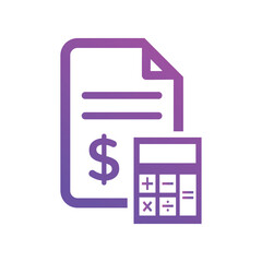 budget plan icons Vector illustration. budget plan symbol for SEO, Website and mobile apps gradient color
