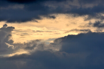 sunset in the clouds