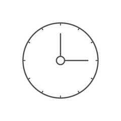 Clock icon Vector illustration. Campaign deadline, time management icon for SEO, Website and mobile apps