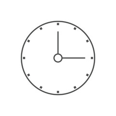 Clock icon Vector illustration. Campaign deadline, time management icon for SEO, Website and mobile apps