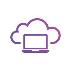 Cloud computing icon Vector illustration. Cloud computing symbol for SEO, Website and mobile apps