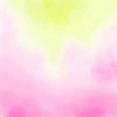 Abstract art pink green yellow gradient background with liquid texture