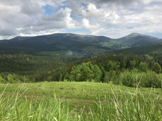 Carpathian mountains landscape
