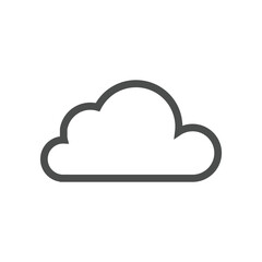 Cloud icon Vector illustration. Cloud symbol for SEO, Website and mobile apps.
