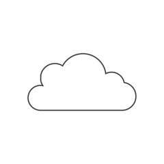 Cloud line icon Vector illustration. Cloud symbol for SEO, Website and mobile apps