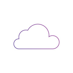 Cloud icon Vector illustration. Cloud symbol for SEO, Website and mobile apps gradient color

