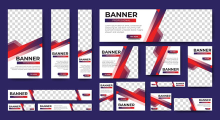 Modern banner design web template Set, Horizontal header web banner. White cover header background for website design, Social Media Cover ads banner, flyer, invitation card