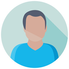 Gentleman Flat Colored Icon