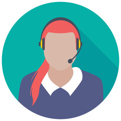 Service Operator Flat Colored Icon
