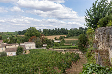 Naklejka premium village in the mountains