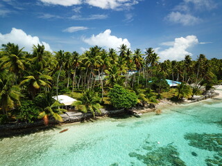 Plakat Bikendrik island resort in Majuro, Marshall islands